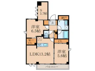 Arrivo【3階】の間取り