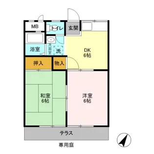 千葉県市原市君塚5【アパート】の間取り