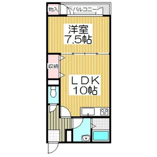 ピュア若草【1階】の間取り