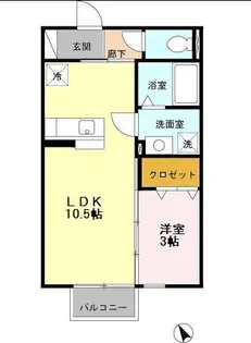 愛知県刈谷市高須町1【アパート】の間取り