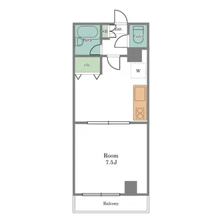 リベラ・ニノミヤ【3階】の間取り