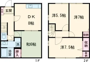大阪府枚方市上野1【一戸建】の間取り