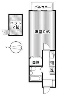 シャルマン請地【3階】の間取り