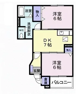 神奈川県藤沢市善行3【アパート】の間取り