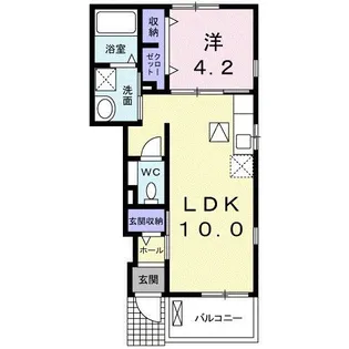 夢の森 A【1階】の間取り