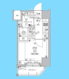 クオリタス南大井【5階】の間取り