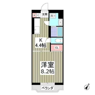 神奈川県秦野市三屋【マンション】の間取り