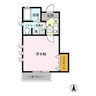 コージー国立【1階】の間取り