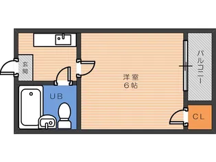 エレガンスハイツ湯里【4階】の間取り