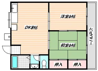 千葉県市川市田尻4【アパート】の間取り