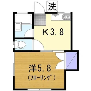 エルメス桜ヶ丘【1階】の間取り