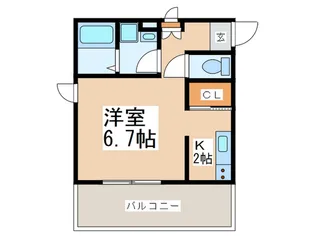 メゾンドルミエール【2階】の間取り