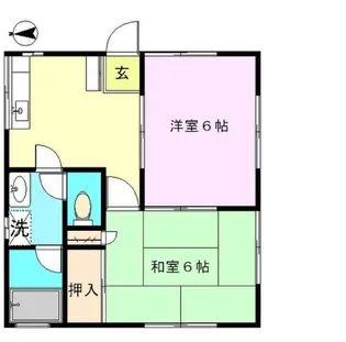 神奈川県川崎市中原区井田中ノ町【アパート】の間取り