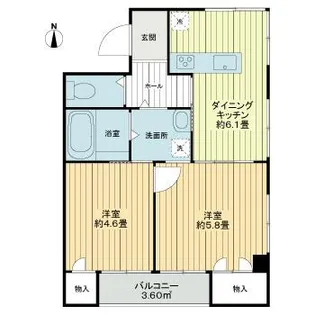 マリオン荻窪【3階】の間取り