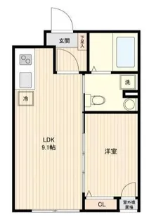 ジェムストーン池上【2階】の間取り