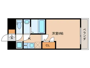 エスリード京橋WEST【12階】の間取り