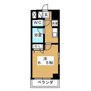 プラシード早稲田【5階】の間取り