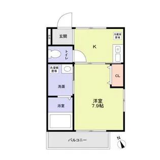 クロレ新検見川【2階】の間取り