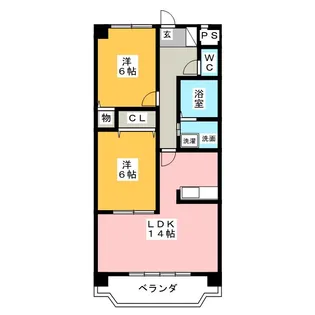 グランシャリオ【6階】の間取り