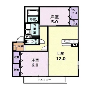コンテシーナ【2階】の間取り