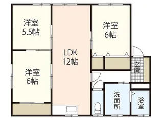 ディアス重田B【2階】の間取り