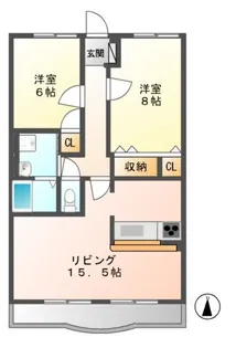 アムール アドニス【1階】の間取り