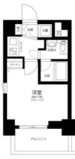 エクセリア芝大門【4階】の間取り