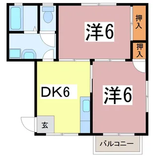 ドミールUNO【1階】の間取り