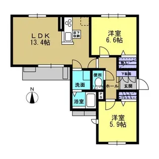 サンガーデン【2階】の間取り