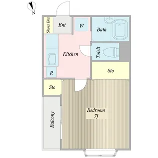 キャトル・スール【2階】の間取り