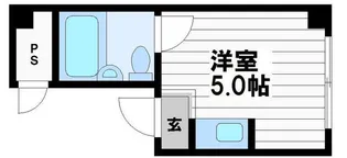 大宝大手前ロイヤルハイツ【5階】の間取り