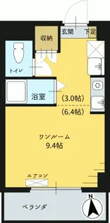 ヴァンベール小川【3階】の間取り