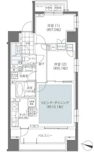 メゾンカルム本郷【2階】の間取り