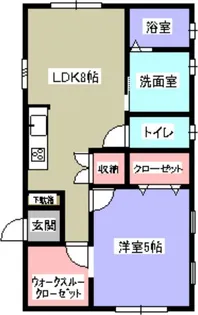 フランネル【2階】の間取り