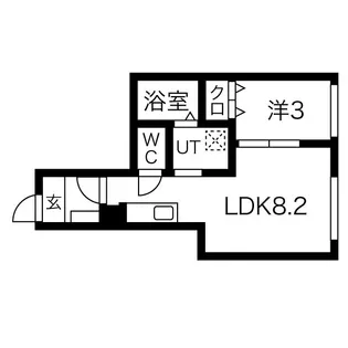 ブラン東照宮II【1階】の間取り