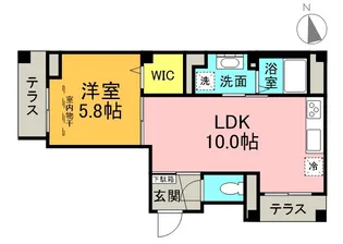 CASA MONTE(カサ・モンテ)【1階】の間取り