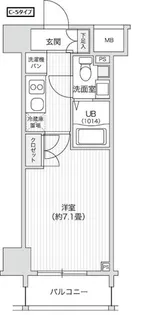 レジディア笹塚II【3階】の間取り