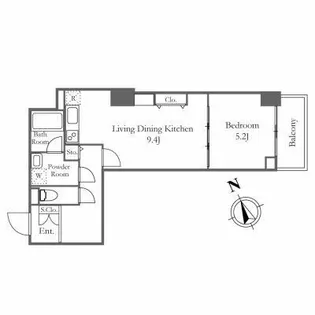 リバーシティ21新川【16階】の間取り