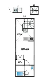 アンベリール西日暮里【3階】の間取り