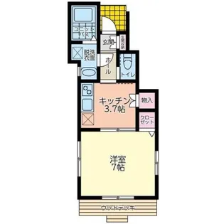 ラ・ミュー・メゾン 2【1階】の間取り