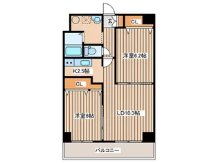 クリーンコンフォート【6階】の間取り