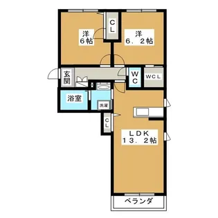 Senjyu【2階】の間取り