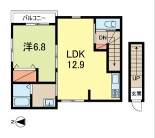 シエル西荻北【2階】の間取り