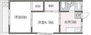 山手マンション【3階】の間取り