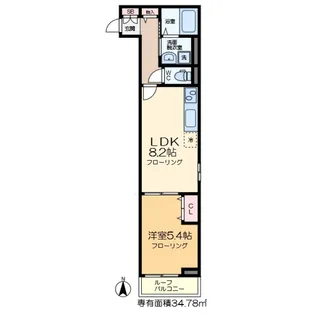 カーサプリムラ【2階】の間取り