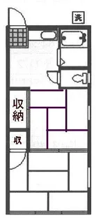山田荘【1階】の間取り