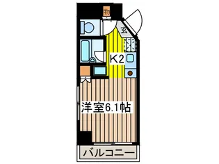 コスモリード人形町【2階】の間取り