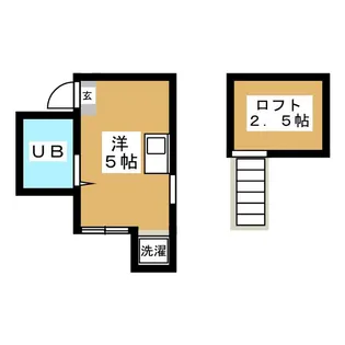 リバーサイド野川【1階】の間取り