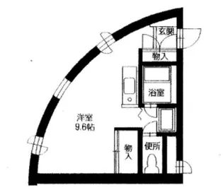 橋市マンションタ顏瀬【2階】の間取り