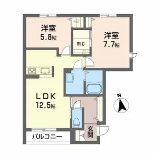 ソレール【1階】の間取り